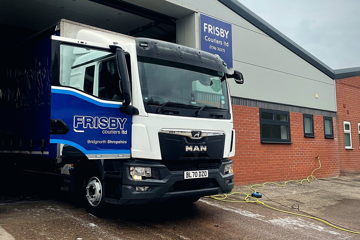 Frisby Couriers truck cab, the third-generation family fleet
