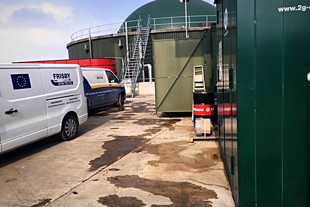 Frisby Couriers vehicle on a job near Telford